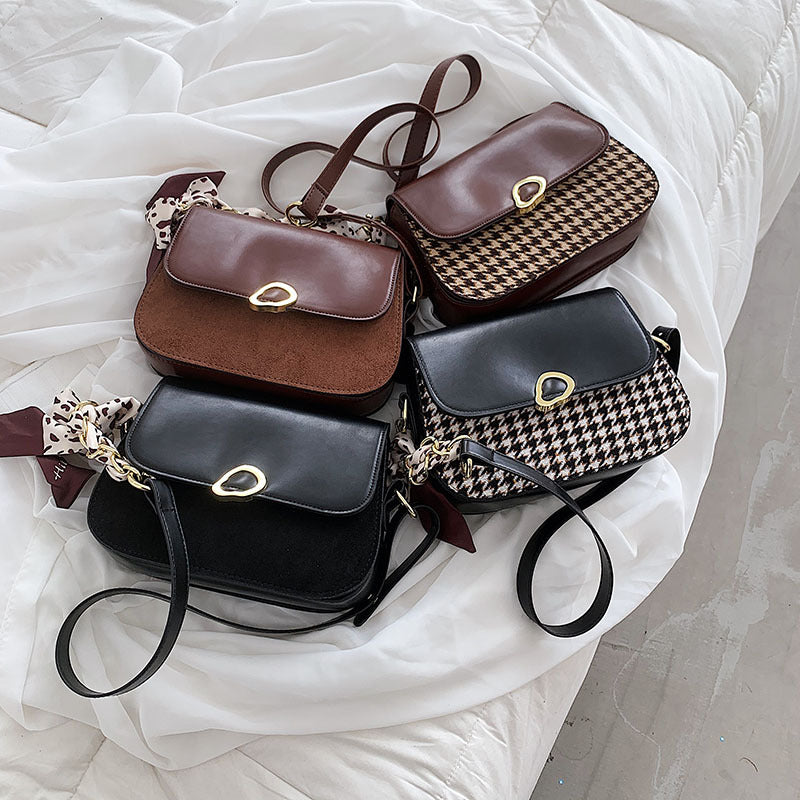 Houndstooth Personality Daily Commuter Female Bag