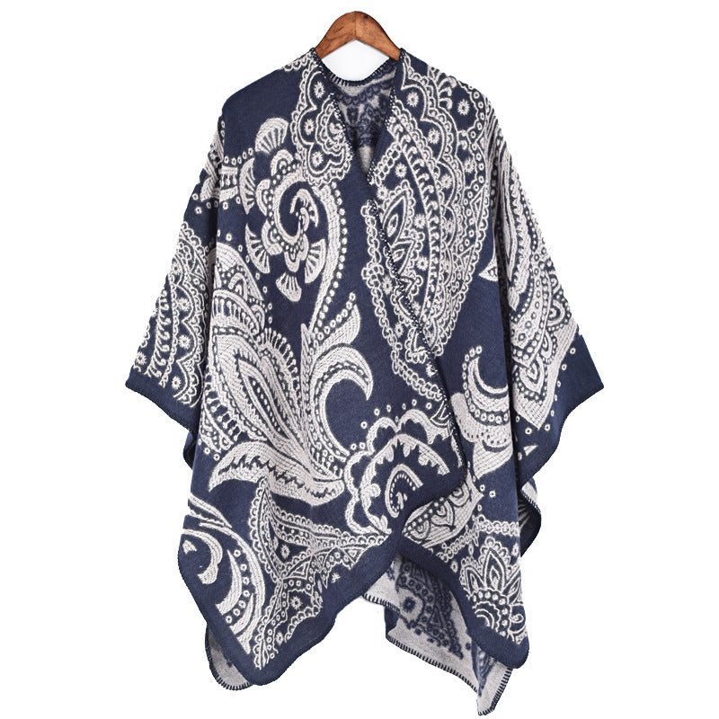Fashionable Autumn And Winter Cashmere Women's Scarf All-matching Warm Shawl Cape