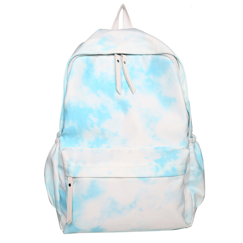 Students' Large Capacity Harajuku Fresh And Lovely Tie-dye Schoolbag