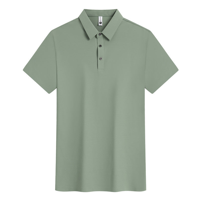 Seamless Quick-drying Lapel Short-sleeved Shirt