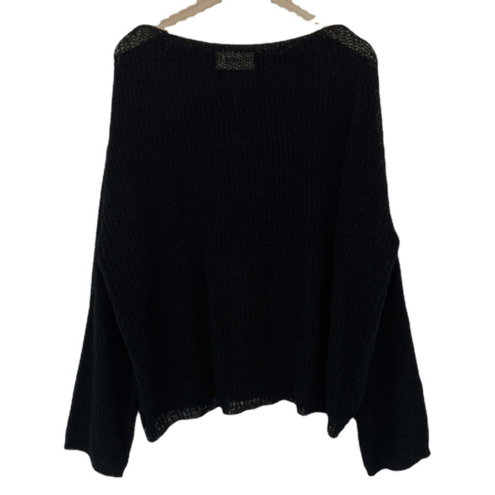 Thin Ice Silk Sweater Loose Outer Wear
