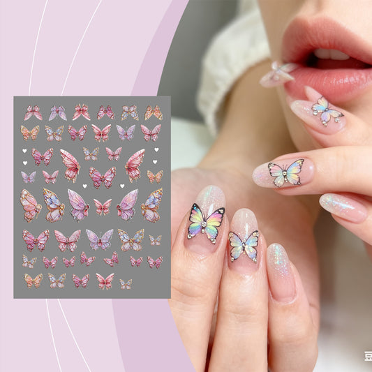 Butterfly Nail Art Stickers Creative DIY Trendy Butterfly Nail Art Stickers That Are Removable