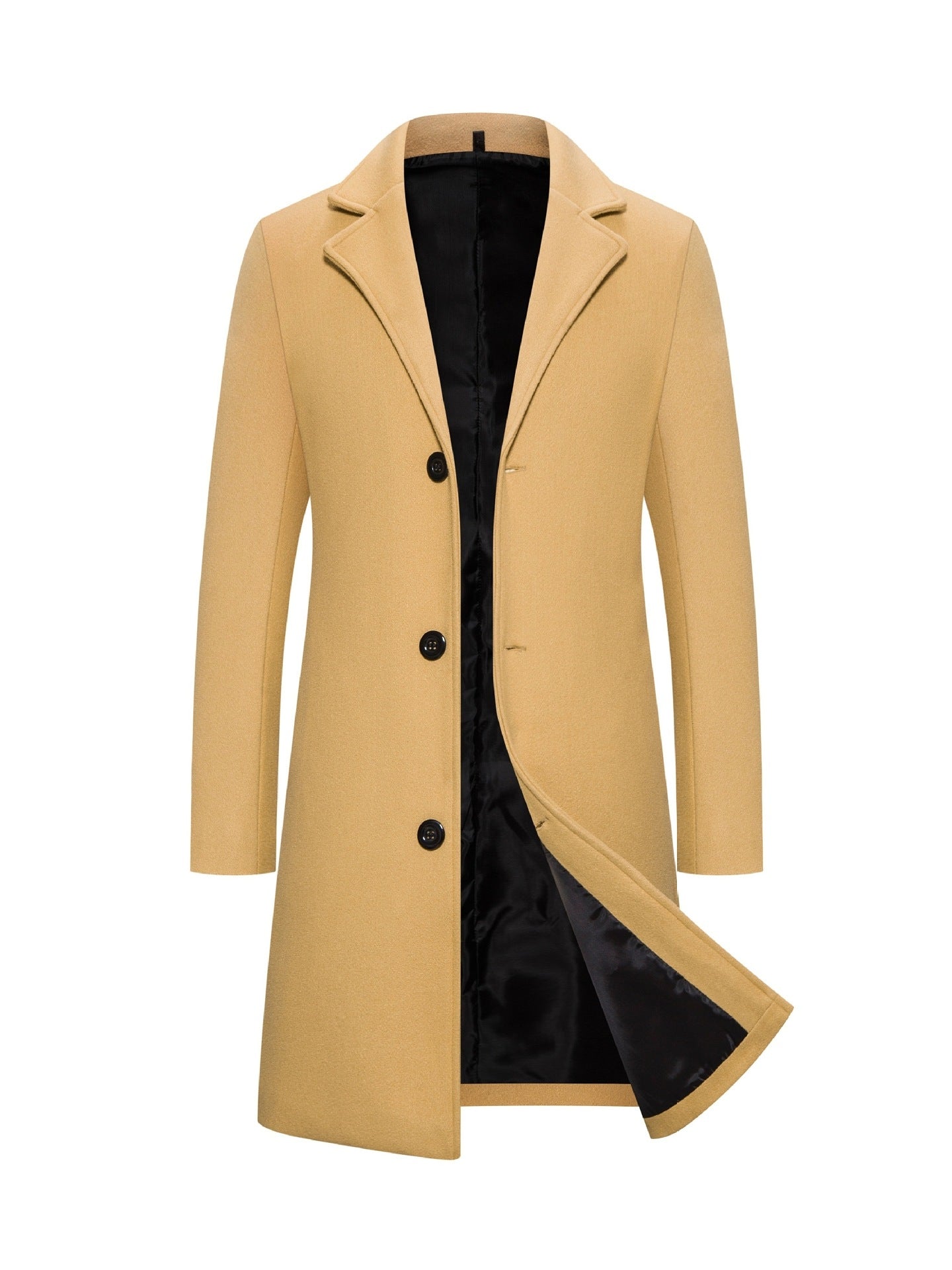 Woolen Plus Size Casual Style Coat