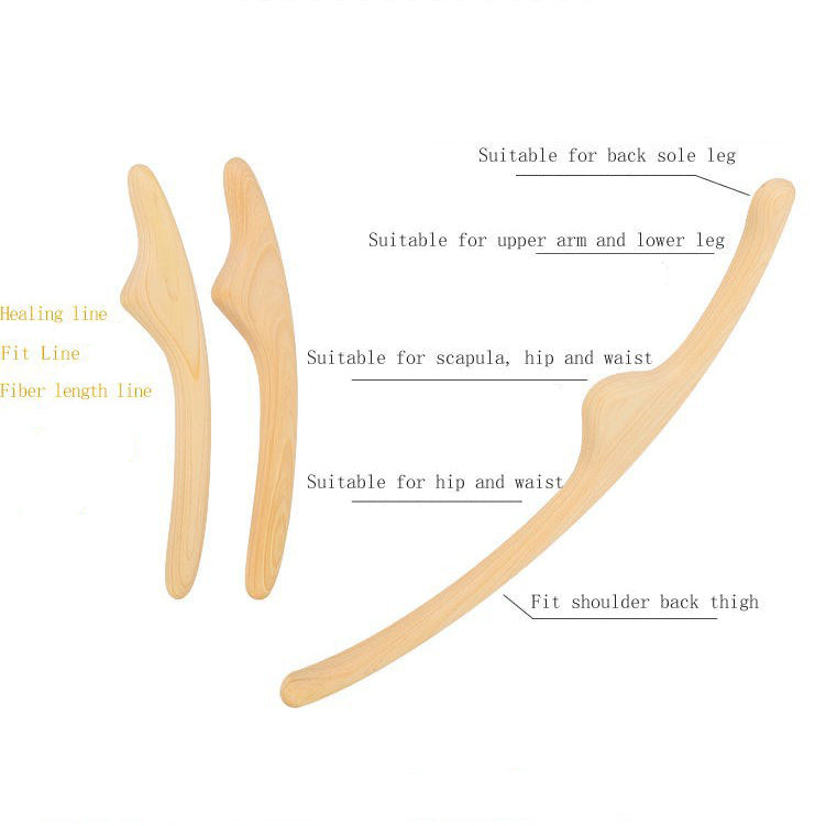 Hinoki Body Shaping Stick Scraping Massaging Stick Beauty Salon