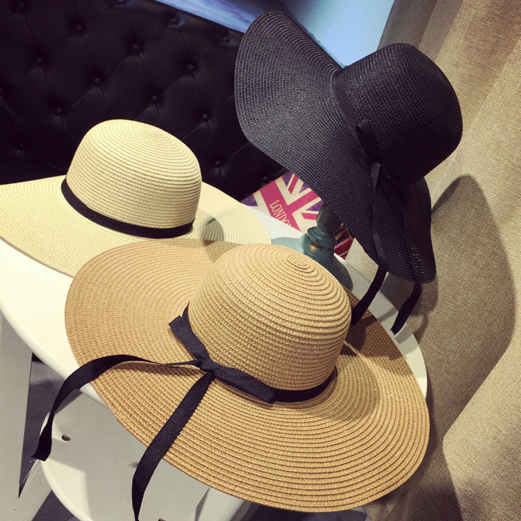 Women's New Straw Woven Big Brim Sun Hat