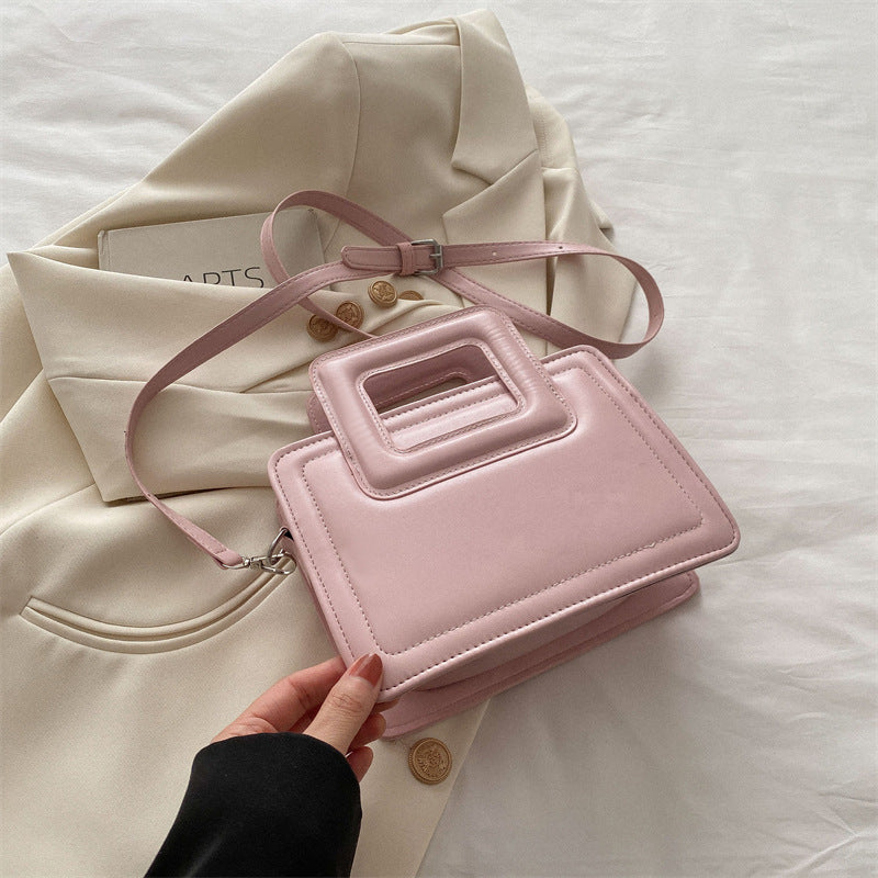 Simple Western Style Solid Color Tote