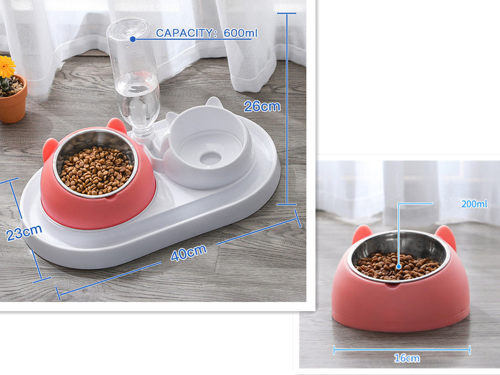 Cat Bowl Dog Bowl Food Bowl To Protect The Cervical Spine Stainless Steel Dog Bowl
