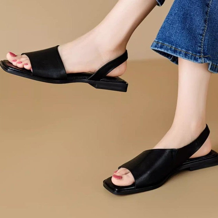 Outdoor Square Heel Roman Sandals All-matching