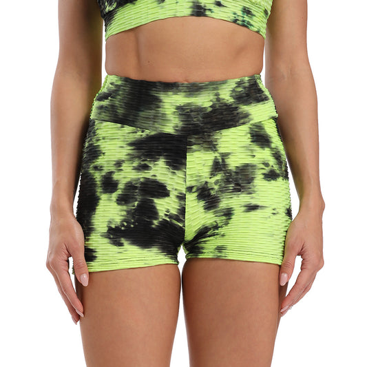 Women's Fashion Jacquard Tie-dye High-waisted Sports Yoga Pants