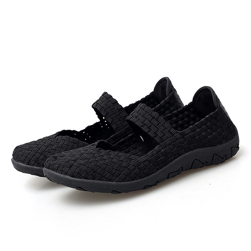 Lightweight Braided Shoes Women's Sports Mesh Surface Shoes