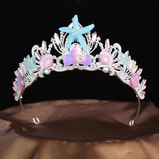 Flower Crown Starfish Seashell Royal Crown Headpiece