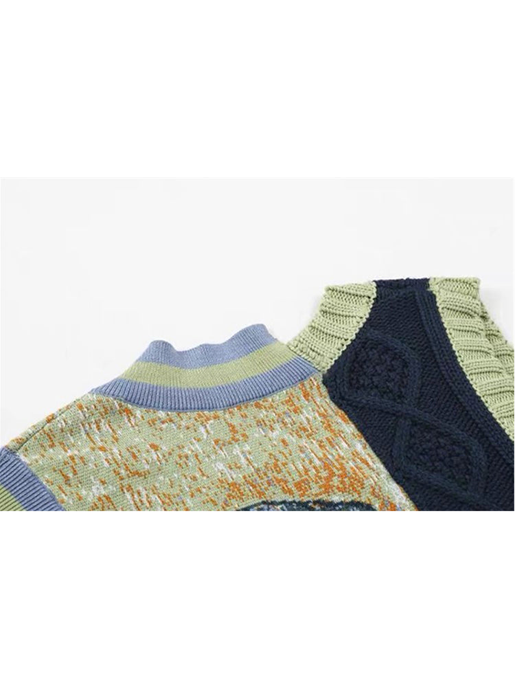 Large Women's Clothing Vest Stripe Set