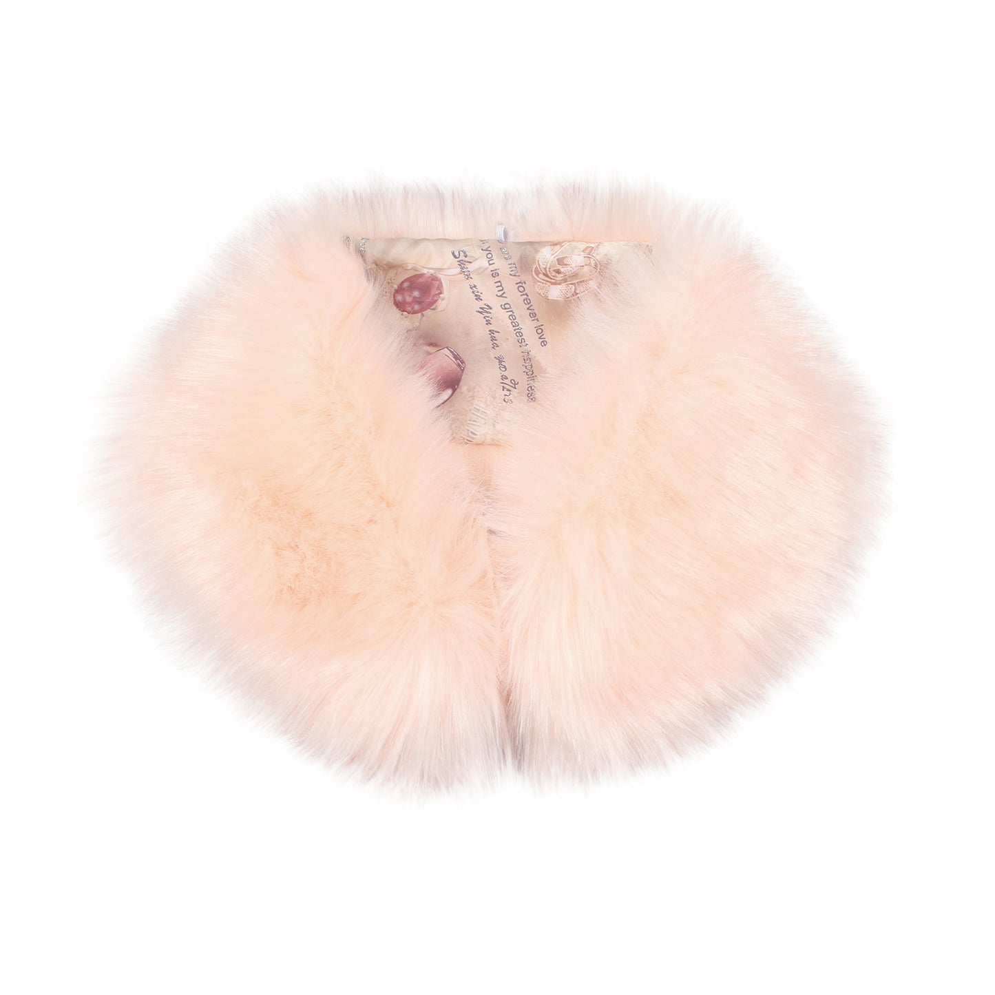 Faux Fox Fur And Rabbit Shawl