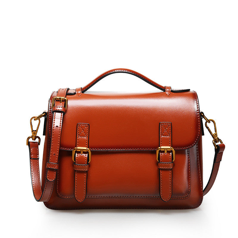 Trend Cowhide Messenger Handbag Women
