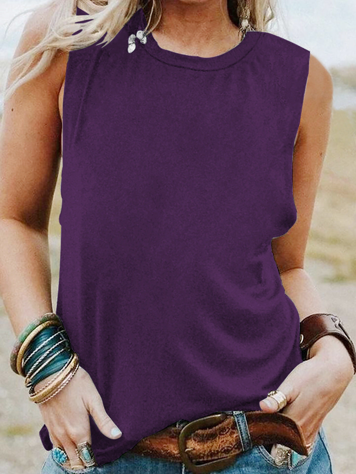 European And American Sleeveless Top Women's Loose