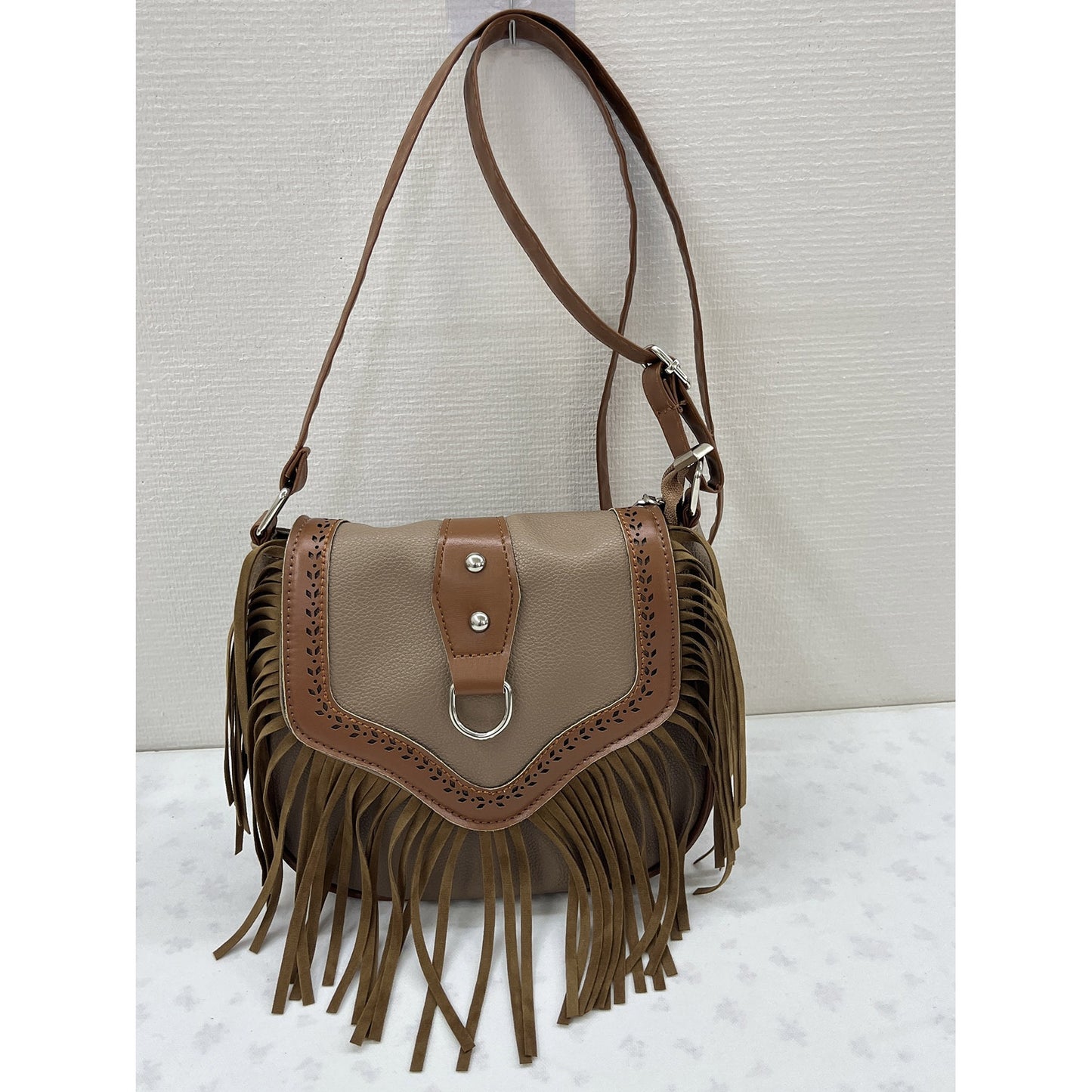 Women's Casual Fringe Saddle Bag