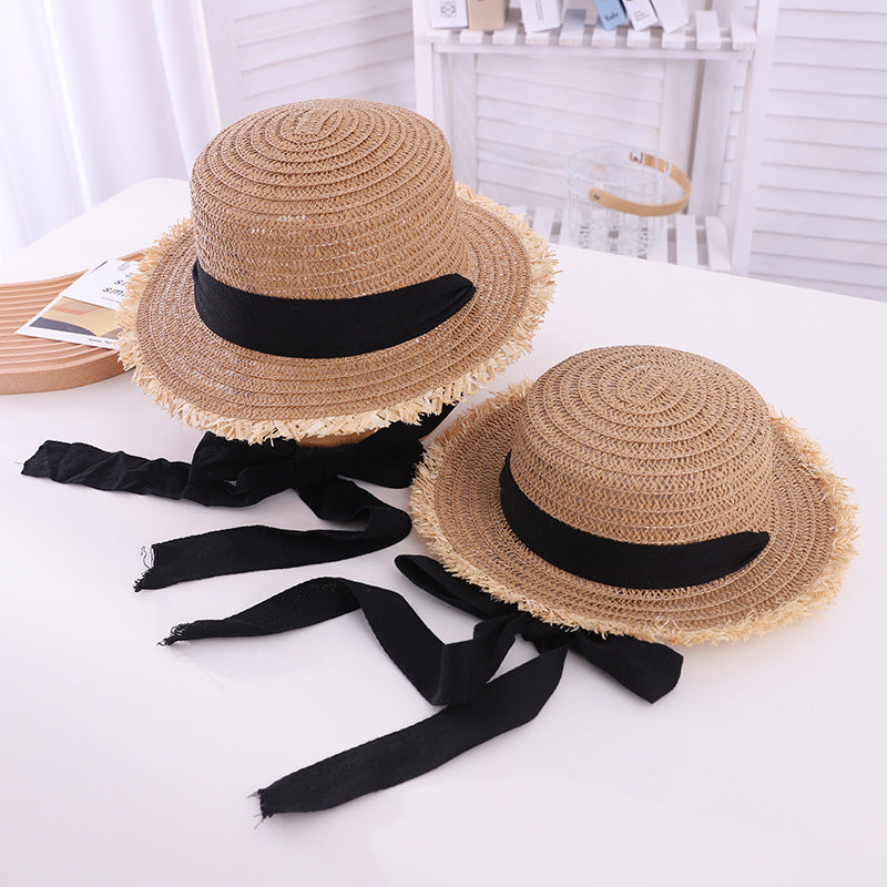 Women's Small Lace Raffia Hat