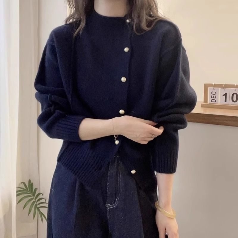 Womens Warm Figure-flattering Knitted Base Sweater