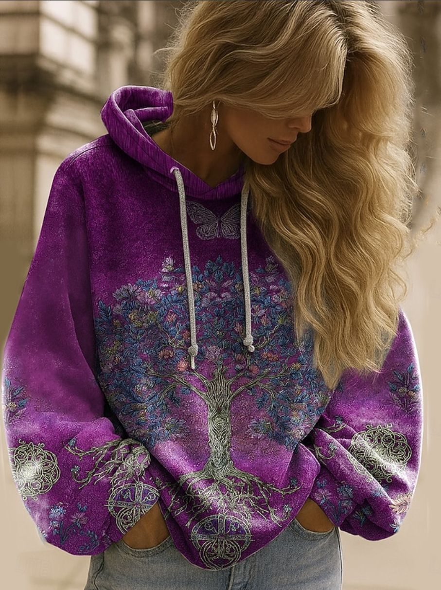 Women's Casual Long-sleeve Hooded Top