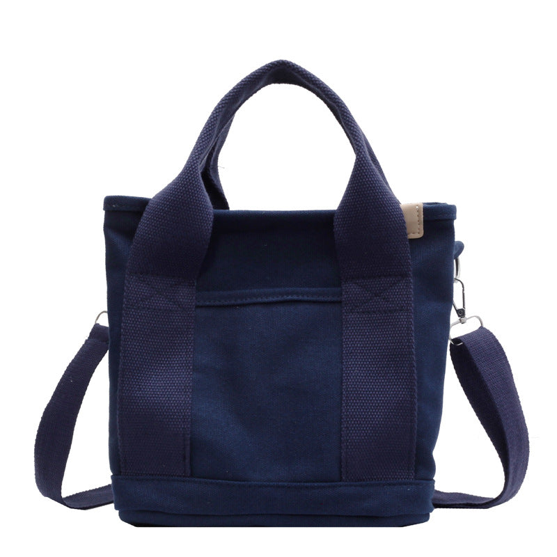 Women's Simple Canvas Large Capacity Shoulder Commuter Hand-carrying Bag