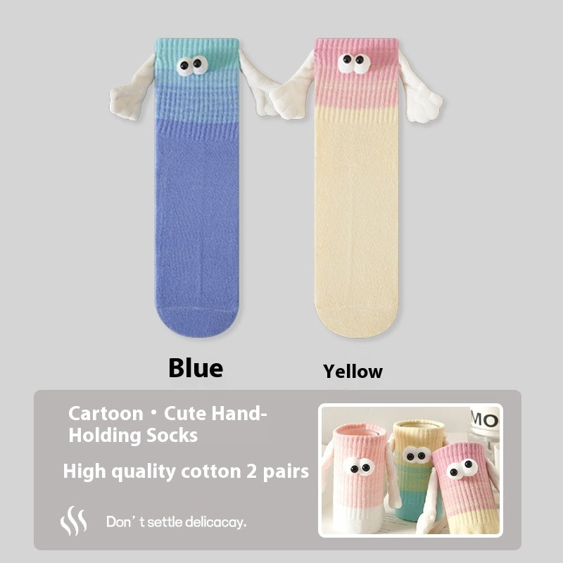 Gradient Color Socks That Pull On The Hand