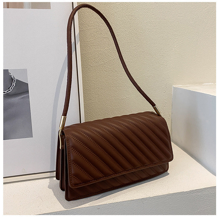 Retro Women's Fashion Embroidery Thread Shoulder Small Square Bag