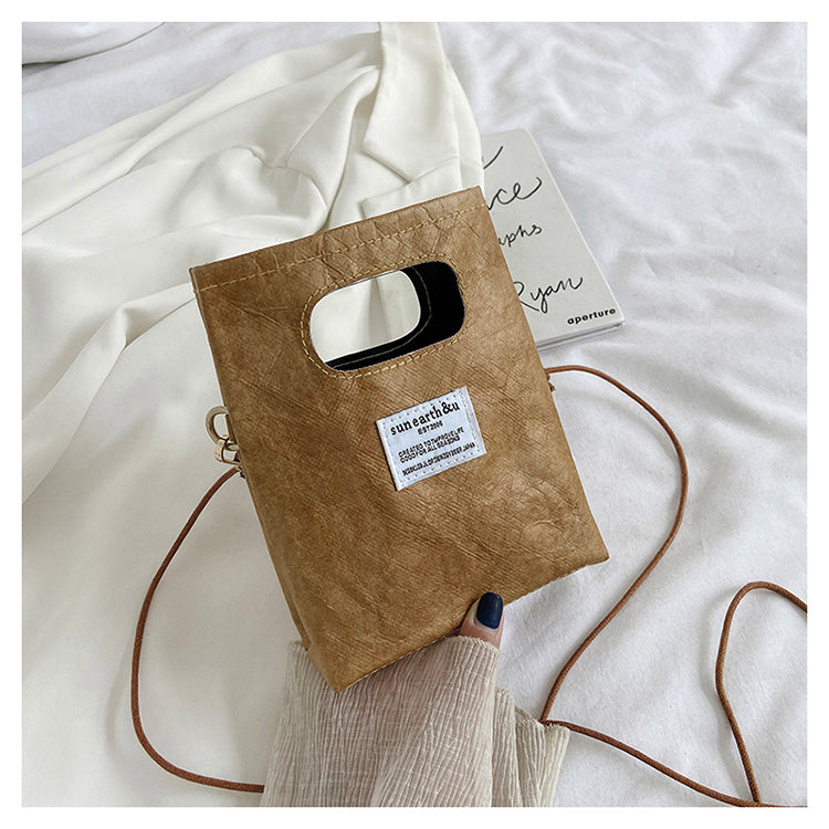 Small Fashion All Match Kraft Paper Mobile Phone Bag