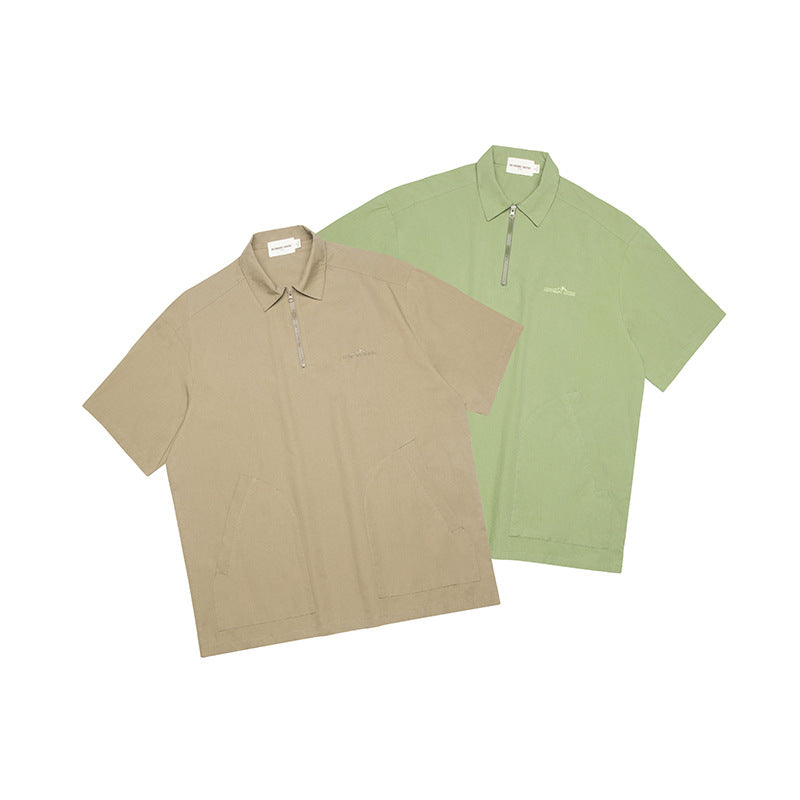 Polo Short Sleeve Summer American Style Loose All-matching