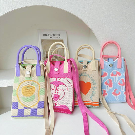 Knitted Mini All-match Small Portable Shoulder Bag