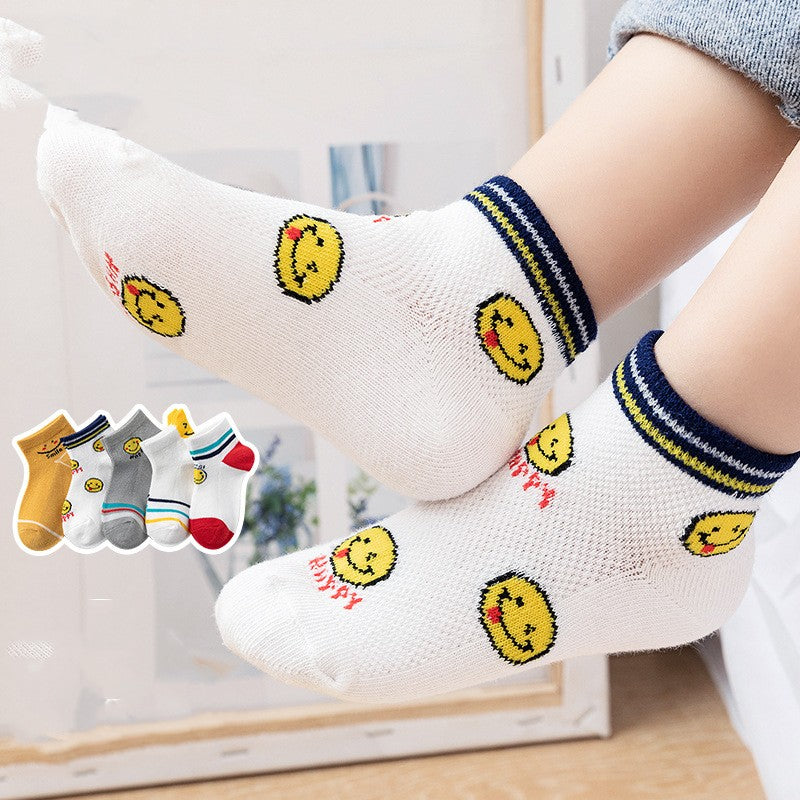 Cartoon Cotton Socks For Small And Medium-sized Children