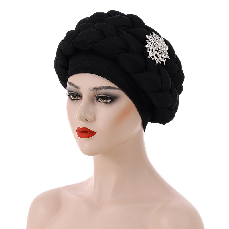 Woven Woven Hat Plus Accessories Toque