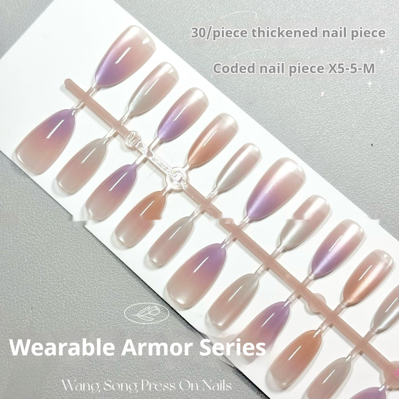 Grape Frozen Oval French Cat's Eye Wear Armor