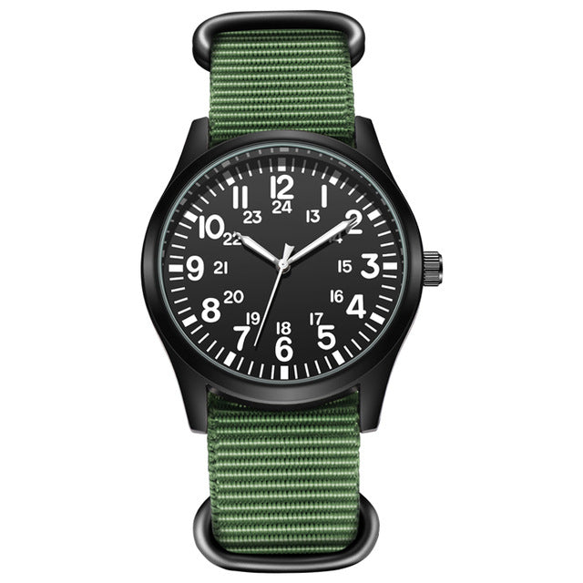 Force Field Fabric Strap 24-hour Display Watch