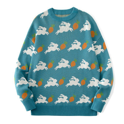 Rundhalset Pullover Herre Strikket Sweater Langærmet