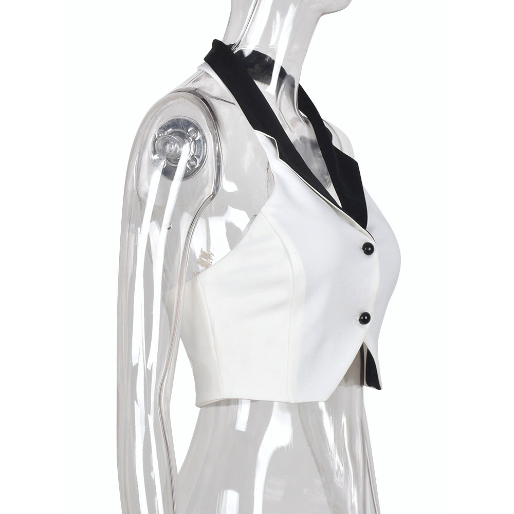Women's Halterneck Vest Slim Fit Navel Cool Top