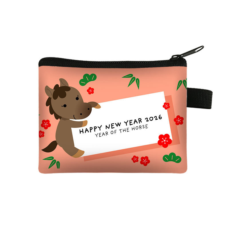 New Years Lucky Wallet Portable High Capacity Cardholder And Coin Organizer