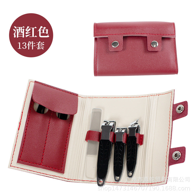 Stainless Steel Manicure Implement Nail Clippers Full Set