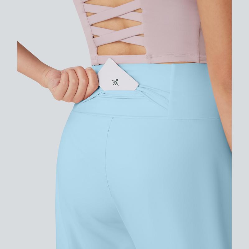 Pants High-waisted Multi-pocket Design Comfortable Feel