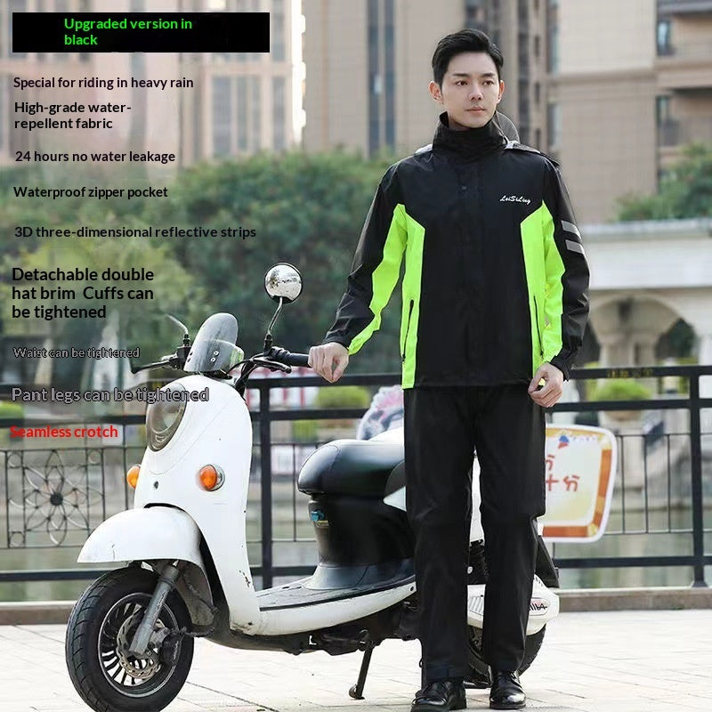 Split-Style Hiking Raincoat Fashionable For Outdoor Use