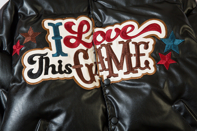 American Street Embroidery Pu Cotton Baseball Uniform