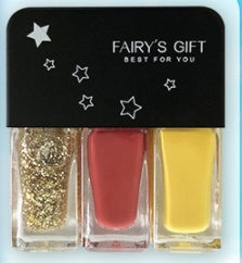 Three-in-one DIY No-bake Tearable Sequined Nail Polish Set