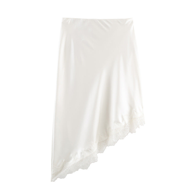 Elegant Silk-textured Skirt For Women