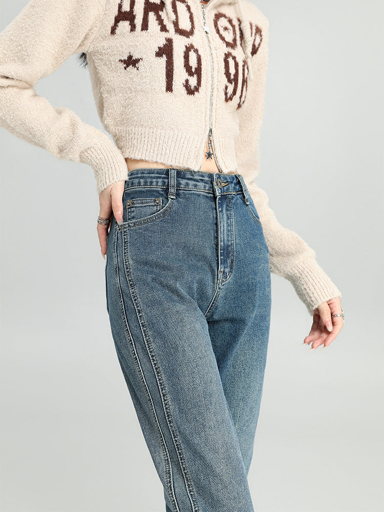 Design High Waist Slim Fit Slimming Straight Pants