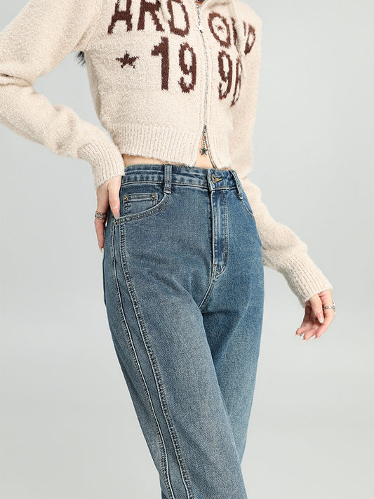 Design High Waist Slim Fit Slimming Straight Pants