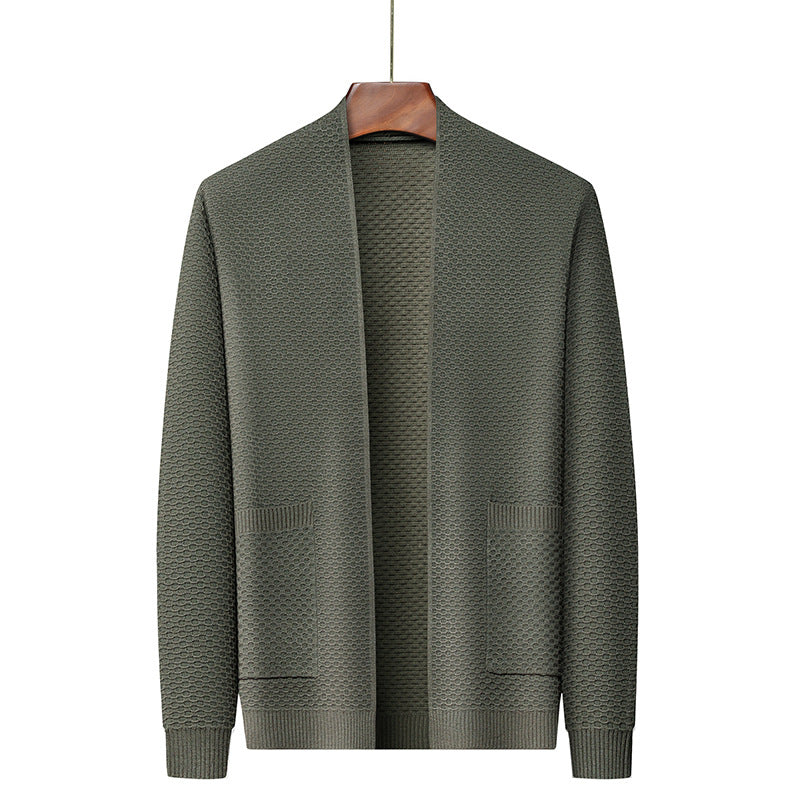 Men's Knitted Cardigan Sweater Coat
