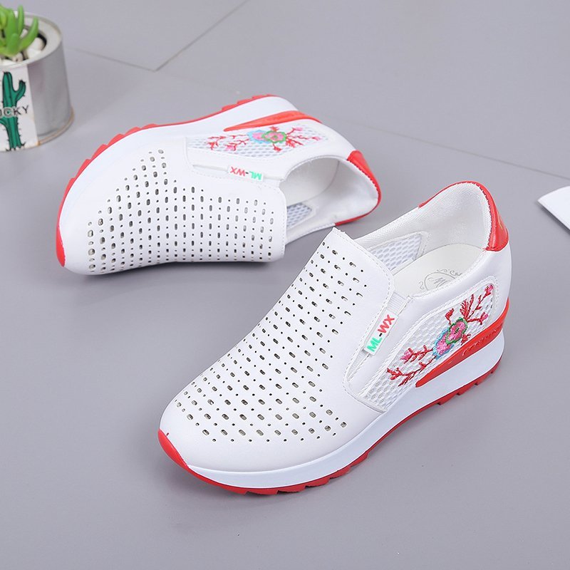 Women Comfortable Casual Shoes Summer Slip On Loafers Mixed