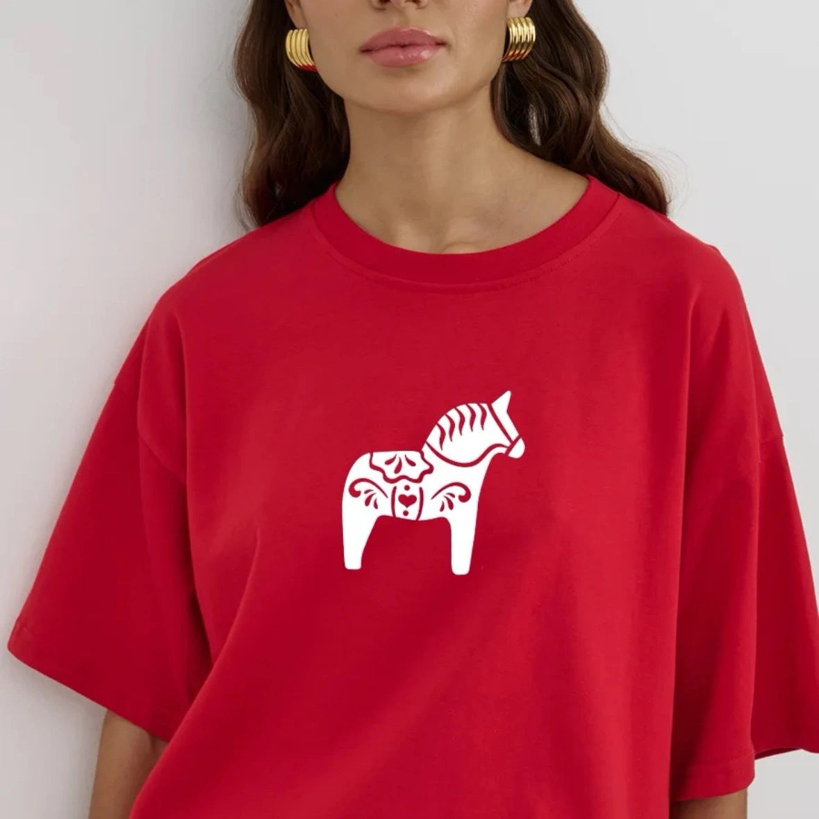 Loose-fit Versatile Printed T-shirt With A Retro Niche-chic Vibe