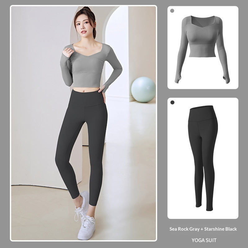 New Women's Running Training Nude Tight-fitting Fitness Exercise