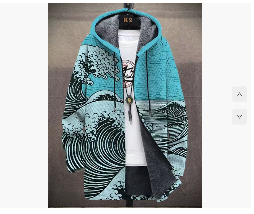 Hættetrøje Cardigan Tykt Vintertøj