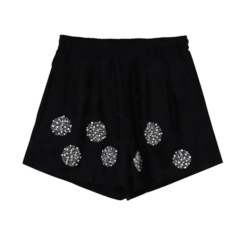 Loose And Slim Black Casual Pants Summer